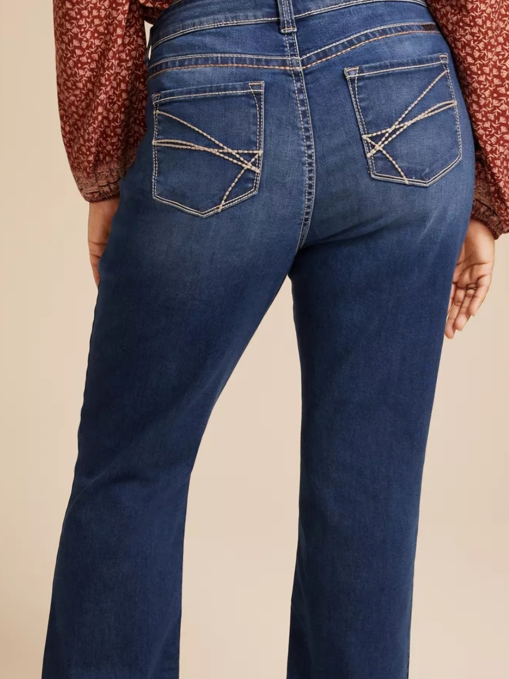 KanCan I Bootcut Jeans with Contrast Pocket Stitching